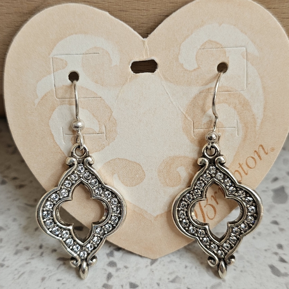Brighton Jewelry Morena Crystal French Wire Earrings Retired